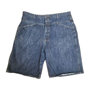 Vintage 90s Y2K Le Jean Marithe Francois Girbaud Shorts Size 42 Baggy Denim